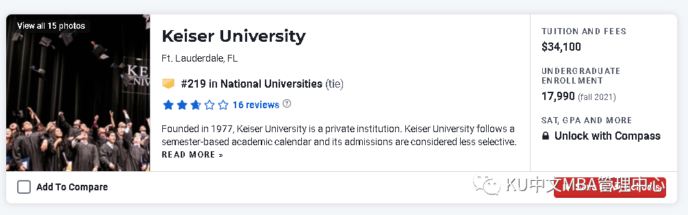 喜讯| U.S. News 凯泽大学全国性大学排名飙升！