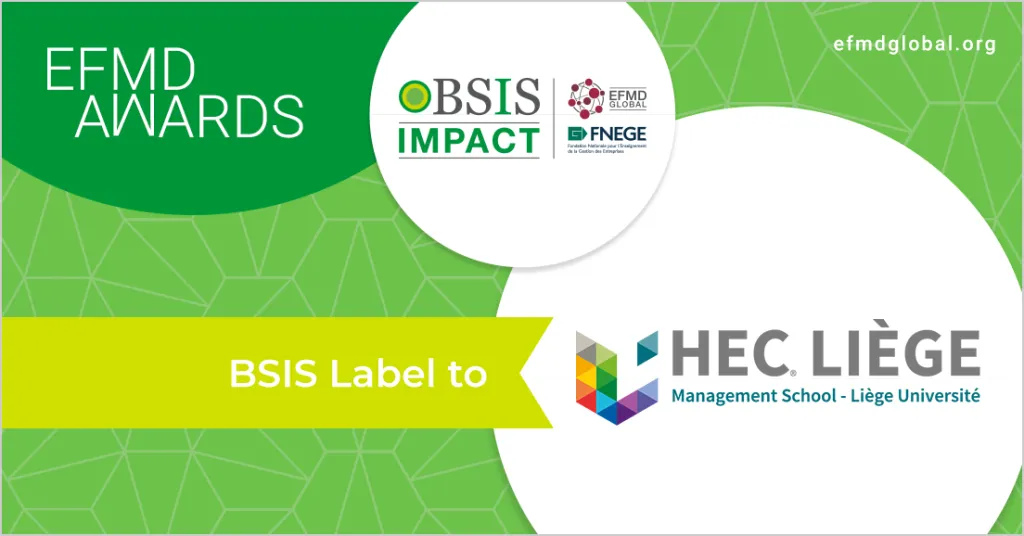 连续四次获得BSIS标识：HEC列日高商为列日带来了1.65亿欧元的全球影响！