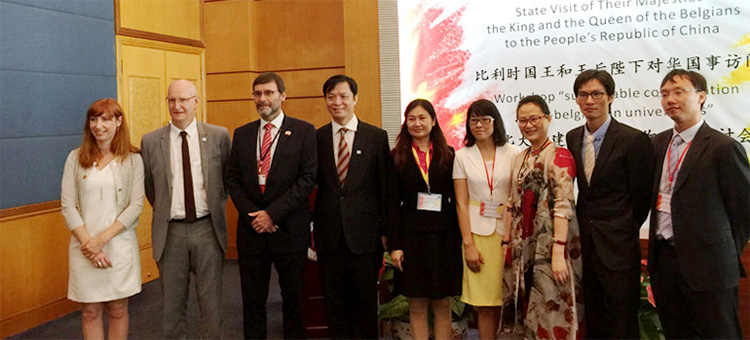 富有国际教育与深圳大学、列日大学签约仪式合影